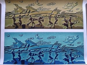 載歌載舞（壁畫）