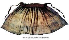 南宋·褐色羅印花褶襉裙