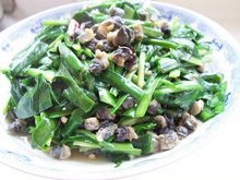 韭菜炒螺螄肉 韭菜炒螺螄肉