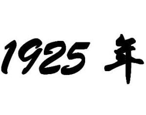 1925年[年代]