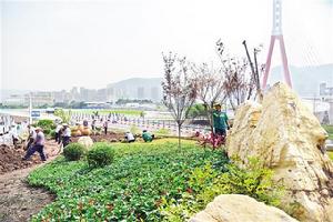 牌樓長江大橋北橋頭綠化工程