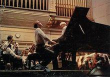 里赫特與明希指揮的波士頓交響樂團演出