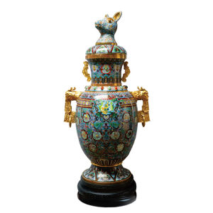 張同祿景泰藍十二生肖尊-子鼠