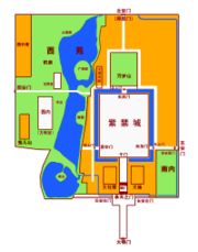 （圖）明朝時期北京皇城平面
