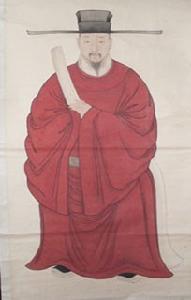 陽信發現明朝董琦墓碑及畫像