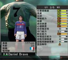 吉諾拉隊友，組織後腰 Daniel Bravo