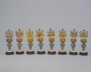 金累絲嵌寶石八寶 金累絲嵌寶石八寶