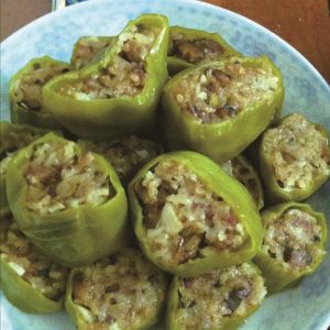 青椒鑲馬鈴薯泥 青椒鑲馬鈴薯泥