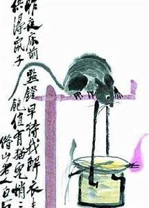 油燈貓鼠圖 油燈貓鼠圖
