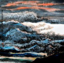 蒼山如海，殘陽如血—張守濤國畫