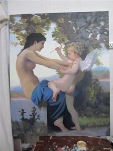 學生臨摹大師作品