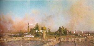 （圖）鋼鐵廠向大氣排放污染物 