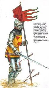 學習英格蘭進行步戰的法國騎士