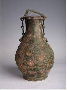 戰國青銅提梁壺 戰國青銅提梁壺