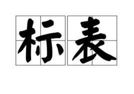 標表 標表