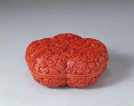 剔紅團香寶盒 剔紅團香寶盒