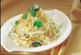 白菜心拌蜇頭 白菜心拌蜇頭