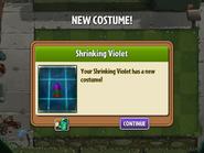 縮小紫羅蘭獲得裝扮後