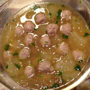 氽牛肉丸子湯 氽牛肉丸子湯