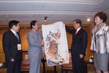 2010年1月汪國新赴台灣舉辦畫展