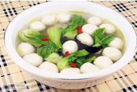 青菜魚丸湯 青菜魚丸湯