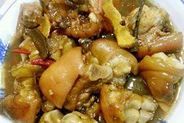 酸薑燜豬蹄 酸薑燜豬蹄