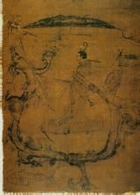 戰國帛畫人物御龍圖 戰國帛畫人物御龍圖