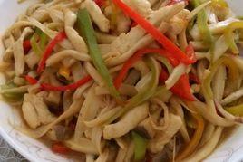 杏鮑菇炒雞絲 杏鮑菇炒雞絲