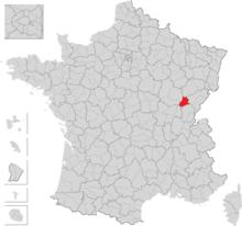 多勒地區在法國的位置