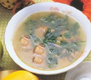 豆苗鴨肝湯 豆苗鴨肝湯