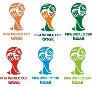 巴西世界盃會徽  各種顏色版本 巴西世界龜