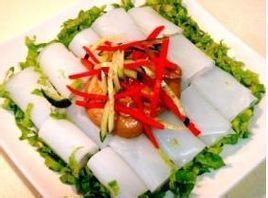 麻醬芥末綠豆粉卷 麻醬芥末綠豆粉卷