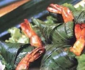 泰式粽子葉包蝦 泰式粽子葉包蝦