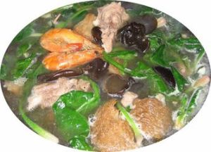 鮮菌海味菠菜湯 鮮菌海味菠菜湯