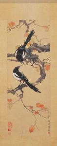 雙鵲秋艷圖 雙鵲秋艷圖