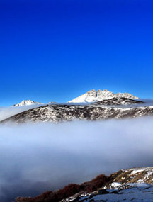 四川黃龍國家地質公園雪寶鼎