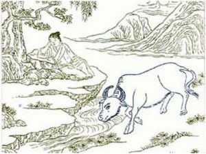 【任運第七】柳岸春波夕照中，淡煙芳草綠茸茸；飢餐渴飲隨時過，石上山童睡正濃。