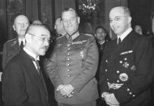 凱特爾1941年與日本大使松岡洋右在一起