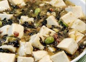 肉末雪菜蒸豆腐 肉末雪菜蒸豆腐