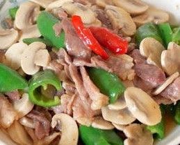 肉炒口蘑 肉炒口蘑