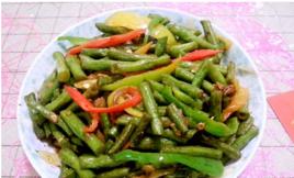 青椒炒豆角 青椒炒豆角