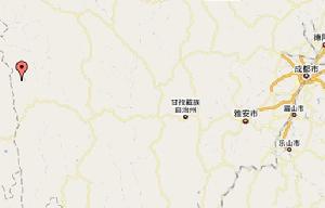 沙馬鄉在四川省內位置
