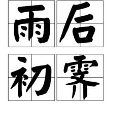 雨後初霽 雨後初霽