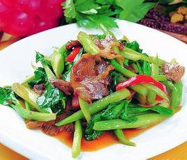 芥蘭炒臘腸 芥蘭炒臘腸