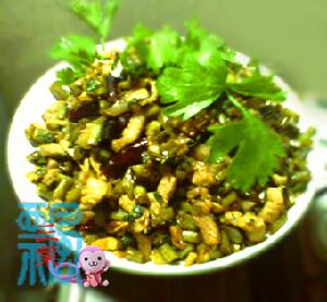 酸豇豆炒肉沫