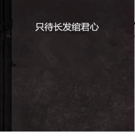 只待長發綰君心 只待長發綰君心