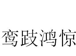 鸞跂鴻驚
