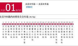 太谷公交T01路 太谷公交T01路