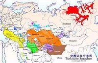 突厥語分布圖