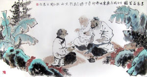 谷忠仁國畫作品